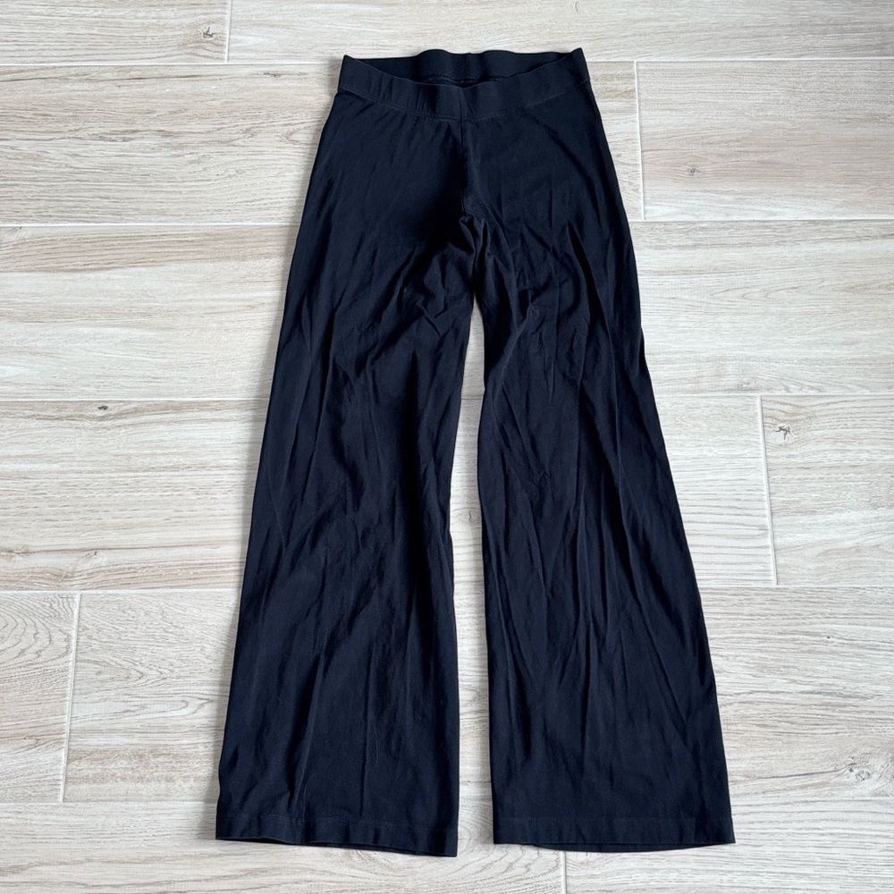 Old Navy Wide Leg High Waisted Black Stretchy Pants Small